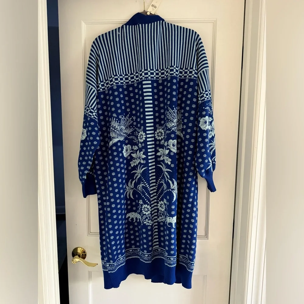 NWT Farm Rio x Anthropologie Printed Cardigan - Picture 5 of 9